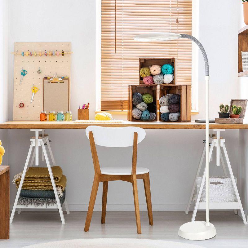 Brightech Litespan Slim 55 in. Industrial Dimmable LED Directional Task Floor Lamp