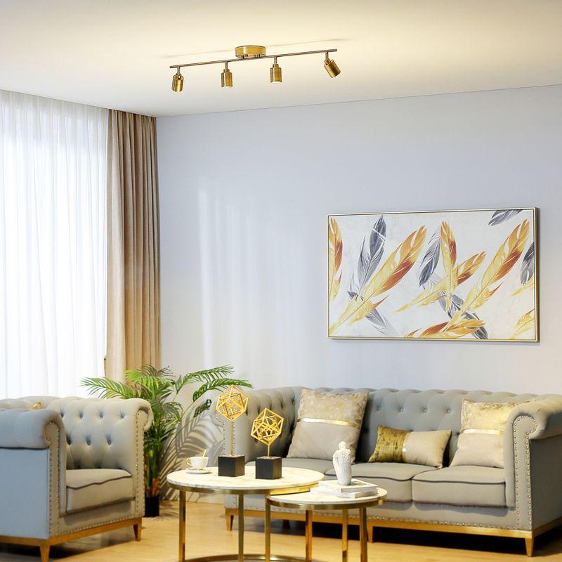 Vidalite Shura 4-Light Integrated LED Track Light w/ Rotatable Heads, 3 ft. Track Lighting Kit, 3000k, 2240 Lumen