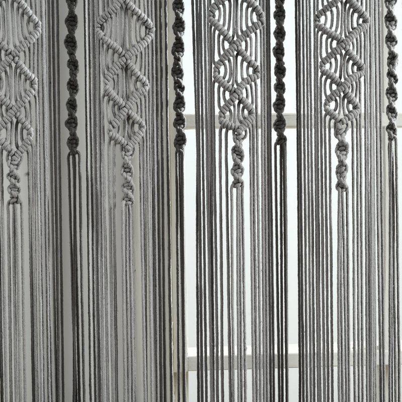 Reyna Cotton Semi Sheer Curtain Panel