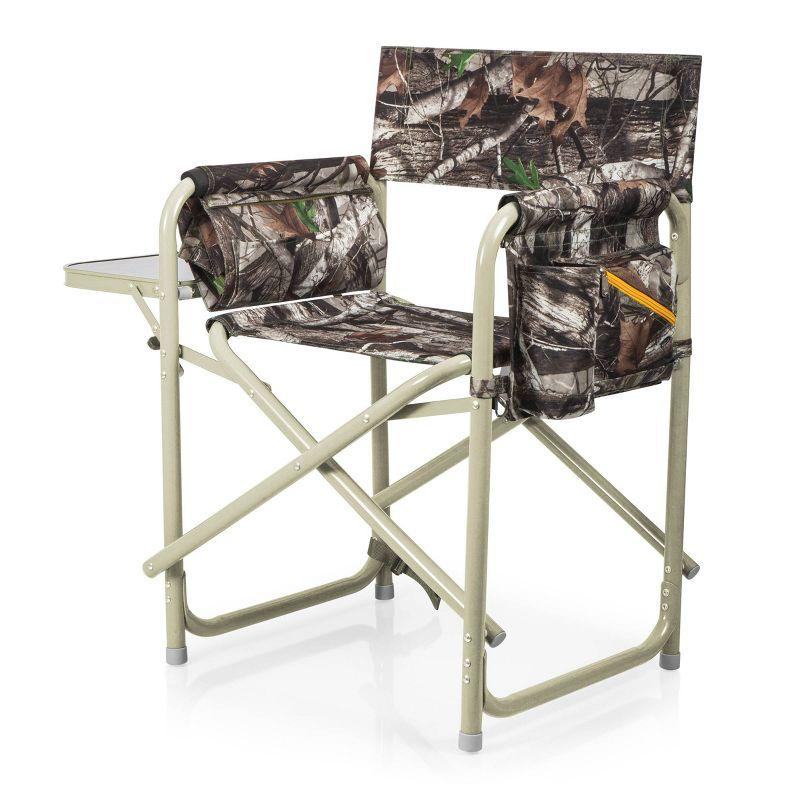 Aluminum Frame Outdoor Director's Chair with Side Table and Storage