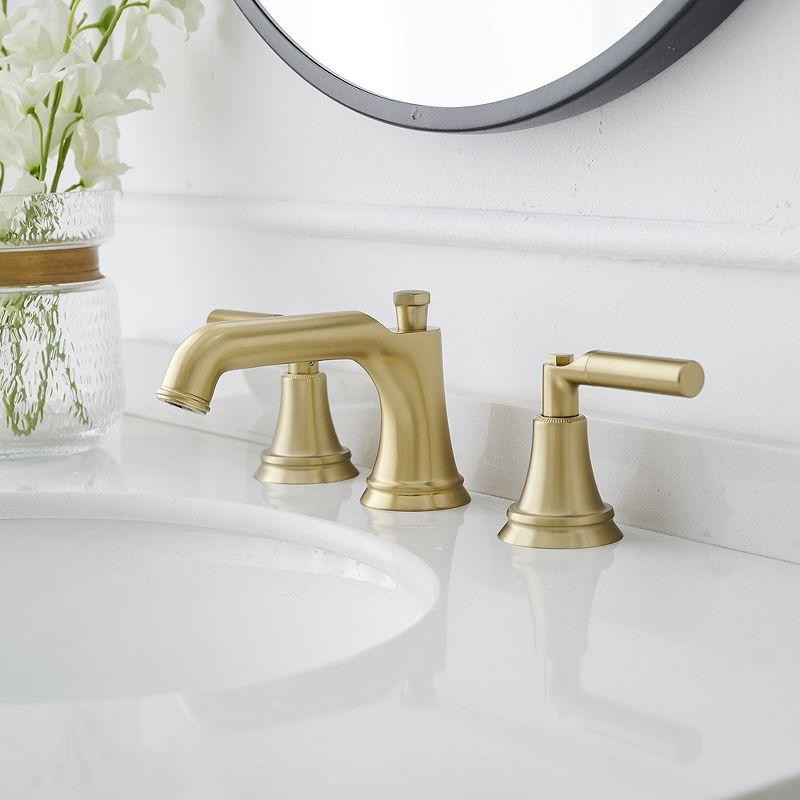 Widespread 2-handle Bathroom Faucet with Drain Assembly