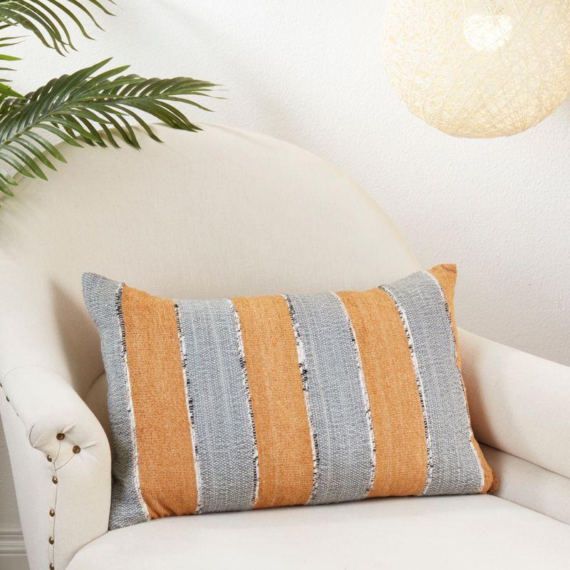 Saro Lifestyle Harmony Stripes Pillow Cover