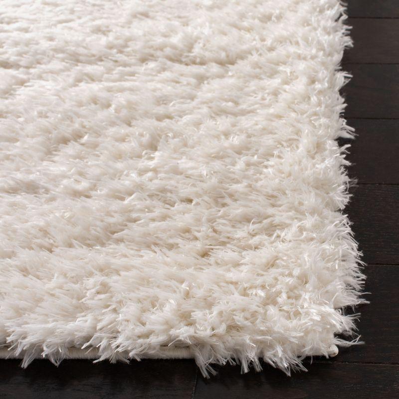 Madrid Shag 200 MDG256 Power Loomed Indoor Area Rug - Ivory - 6'7"x6'7" - Safavieh