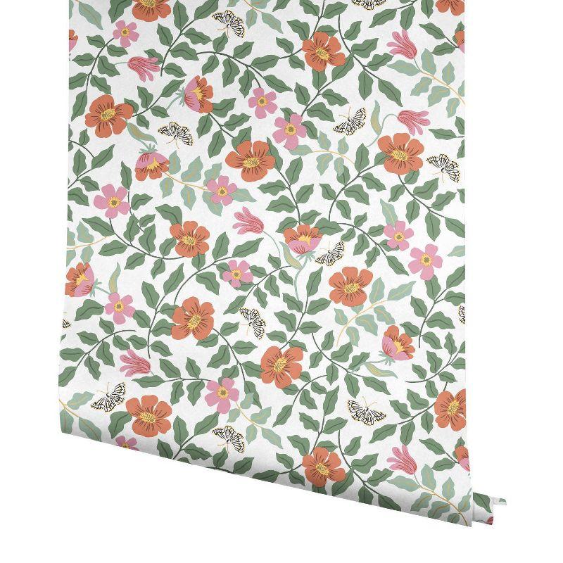 Rifle Paper Co. Primrose 20' L x 20.5" W Peel and Stick Wallpaper Roll
