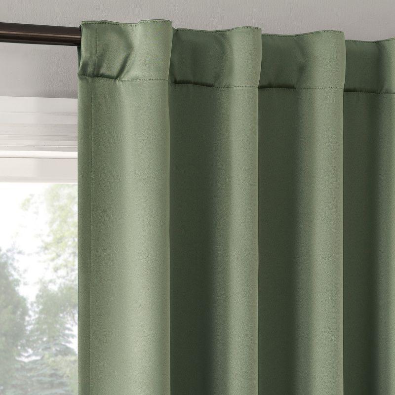 2pc Sun Zero Blackout Aria Magnetic Closure Back Tab Curtain Panel Pair