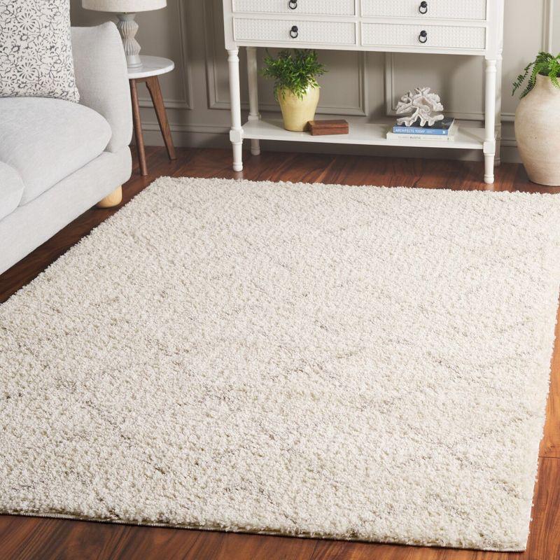 Arizona Shag ASG743 Power Loomed Indoor Area Rug - Ivory/Beige - 8'x10' - Safavieh