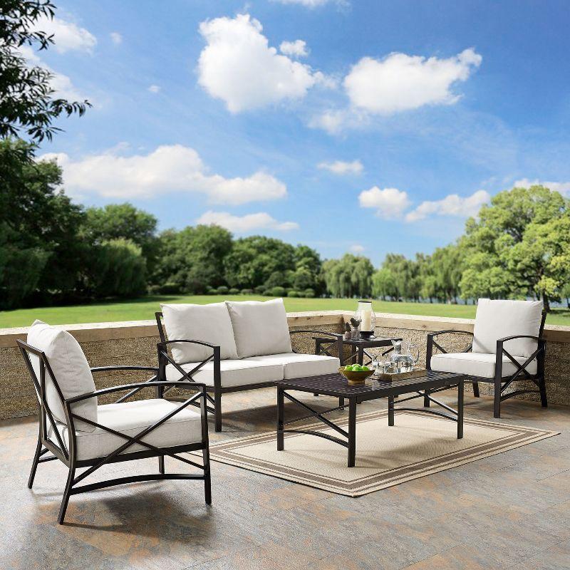 5pc Kaplan Outdoor Seating Set Oatmeal - Crosley