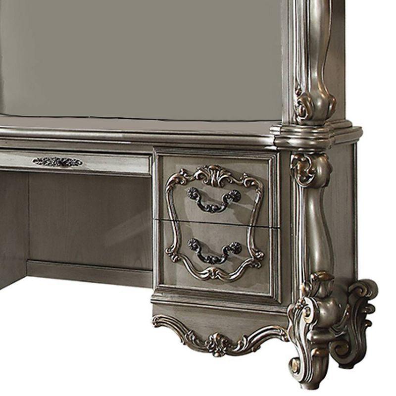 Versailles Computer Desk & Hutch with File Storage, Claw Feet - Acme Furniture