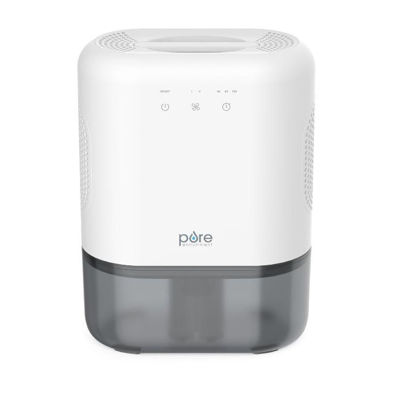 Pure Enrichment Pure Dry Elite Dehumidifier White: Small Room & Bathroom, 20 Oz/Day, Auto Shut-Off, 100-300 Sq. Ft.