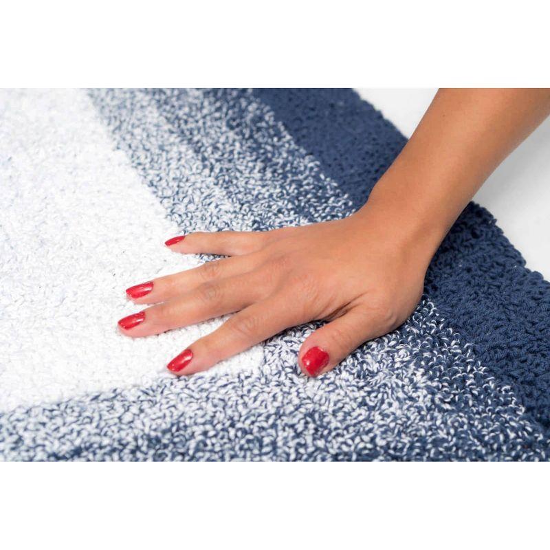 2pc Whitney Ombre Reversible Bath Rug Set - Chesapeake