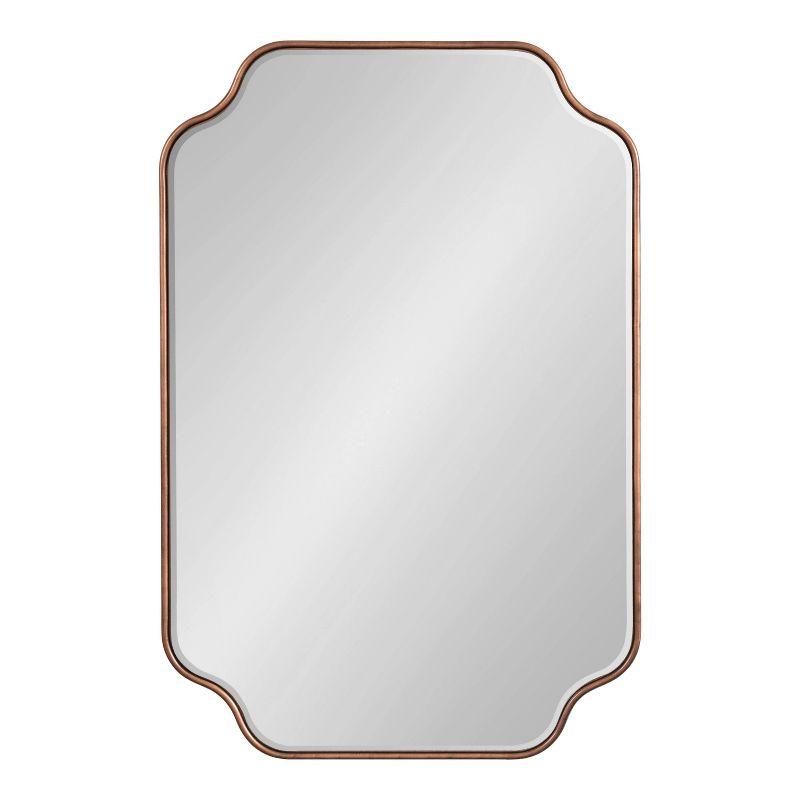 Kate & Laurel All Things Decor 24"x36" Plumley Framed Wall Mirror Bronze