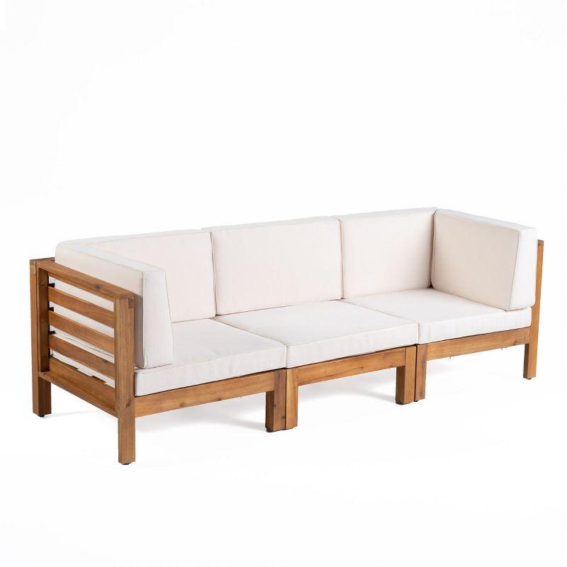 Highland Dunes 30.3'' Acacia Outdoor Patio Sofa