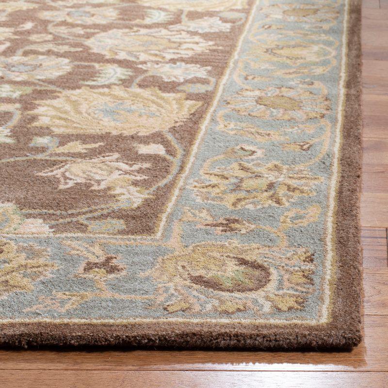 Heritage HG343 Handmade Accent Rug - 2'x3' - Brown/Blue - Safavieh