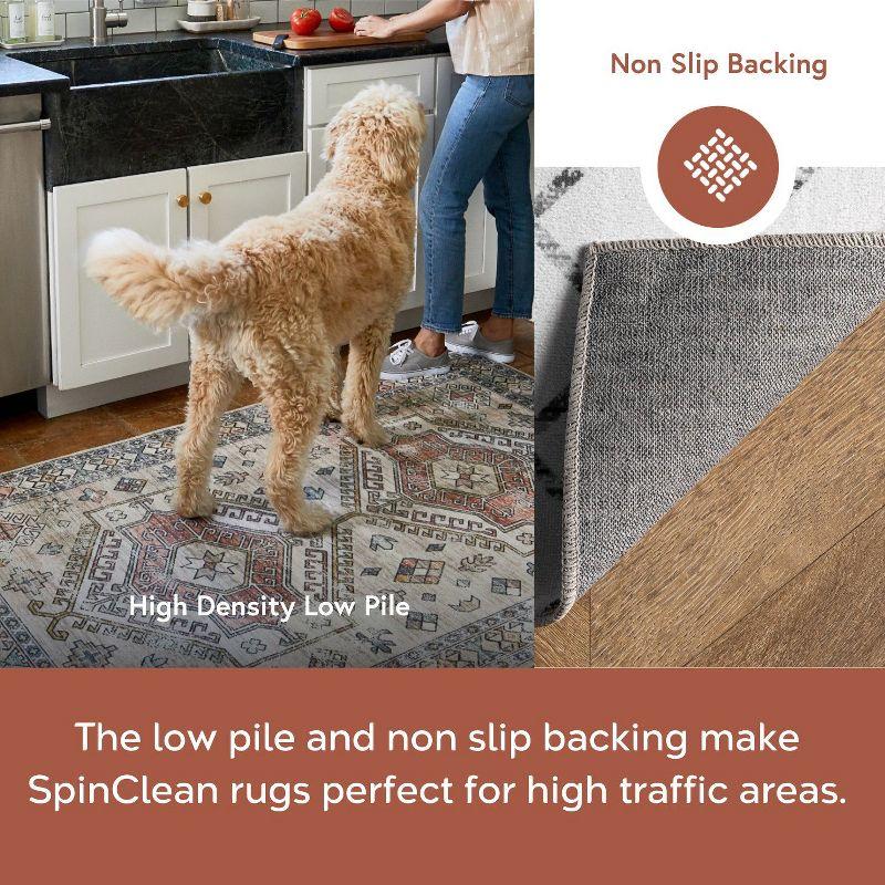 Nuloom Moroccan Blythe Pet Friendly Machine Washable Area Rug, Square 6' x 6', Grey