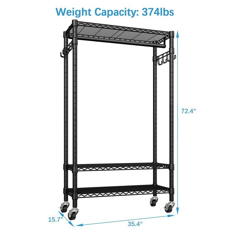 35.4'' Metal Freestanding Garment Rack