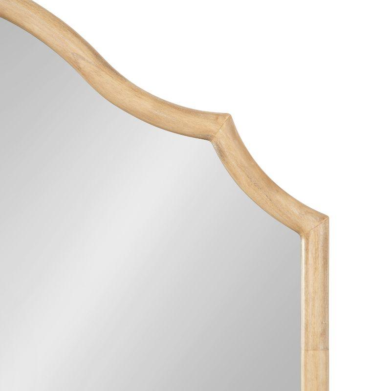 Kate & Laurel All Things Decor 32"x28" Leanna Wood Arched Mirror