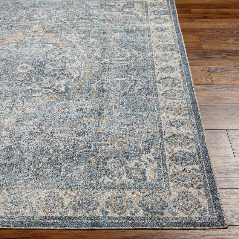 Mark & Day Elsmore 6'7"x9' Rectangle Washable Woven Indoor Area Rugs Navy Blue