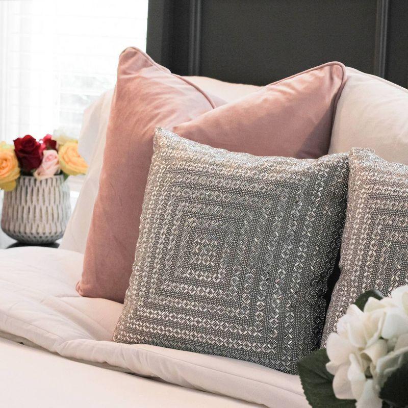 Madison Avenue Square Throw Pillow - Sparkles Home