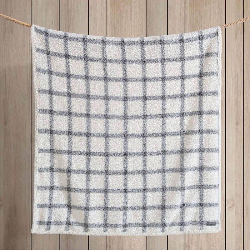 Eddie Bauer Printed Sherpa Reversible Throw Blankets