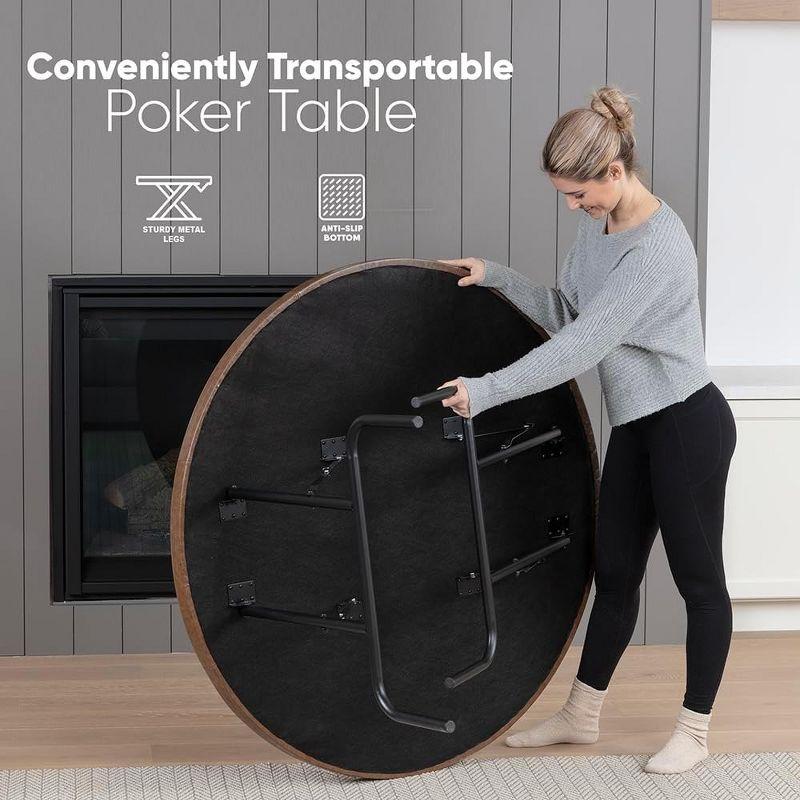 SereneLife Serenelife 49.21'' 8 - Player Poker Table