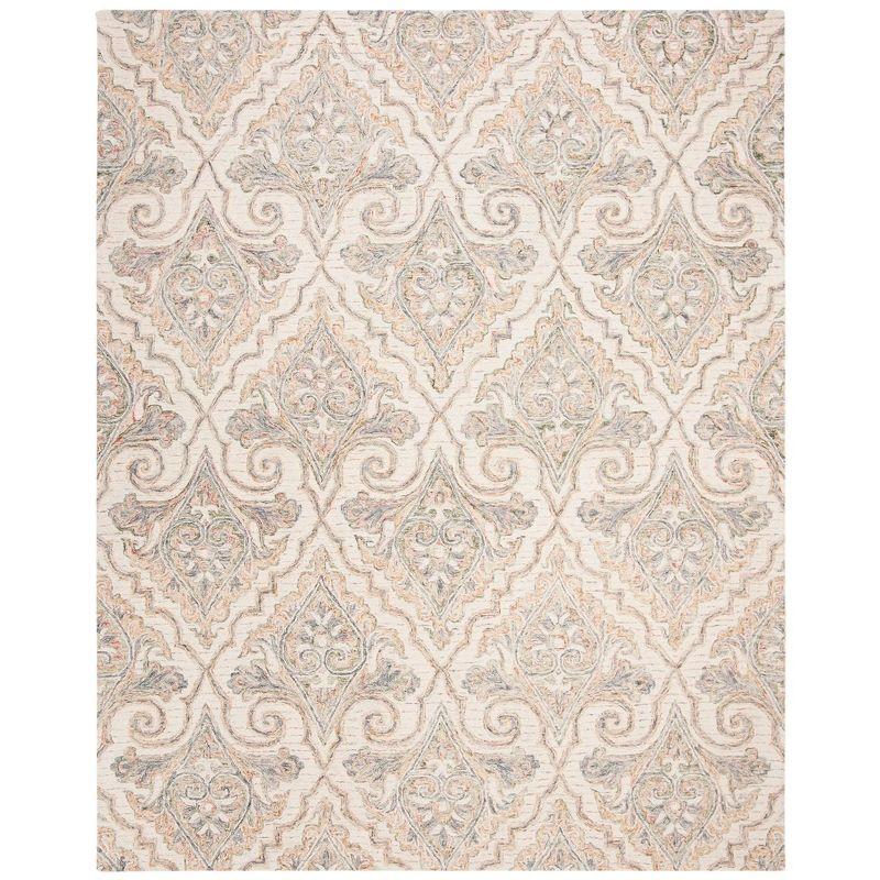 Aubusson AUB103 Hand Tufted Area Rug - Ivory/Green - 8'x10' - Safavieh.
