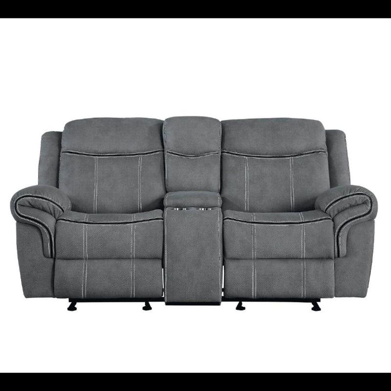 Acme Furniture 78" Zubaida Sofa Two Tone Gray Velvet