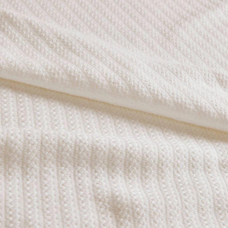 Bed Blanket Liquid Cotton Twin Ivory