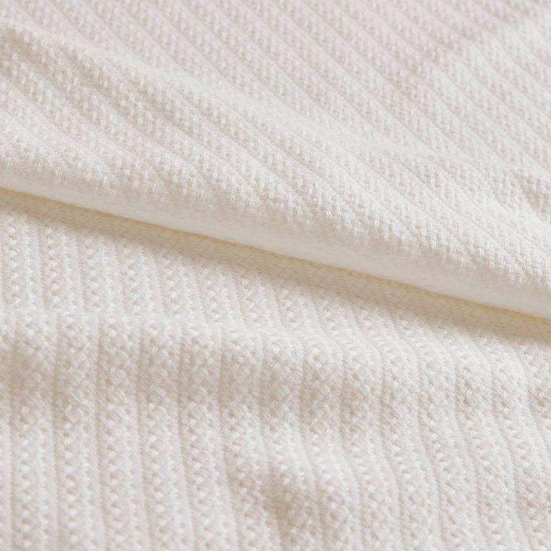 Ivory Twin Liquid Cotton Premium Soft Blanket