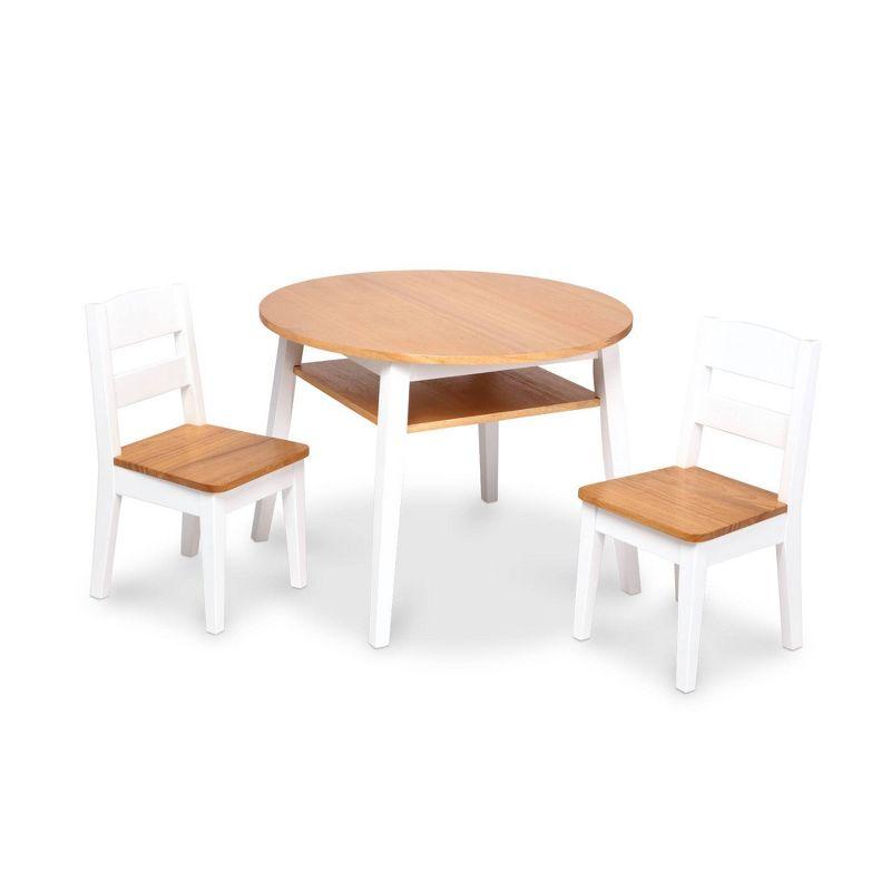 Melissa & Doug Wooden Round Table & Chairs Set