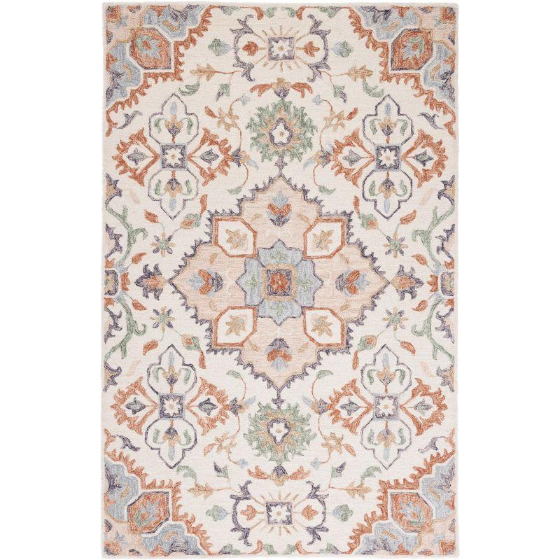 Metro MET354 Hand Tufted Indoor Area Rug - Ivory/Green - 4'x6' - Safavieh