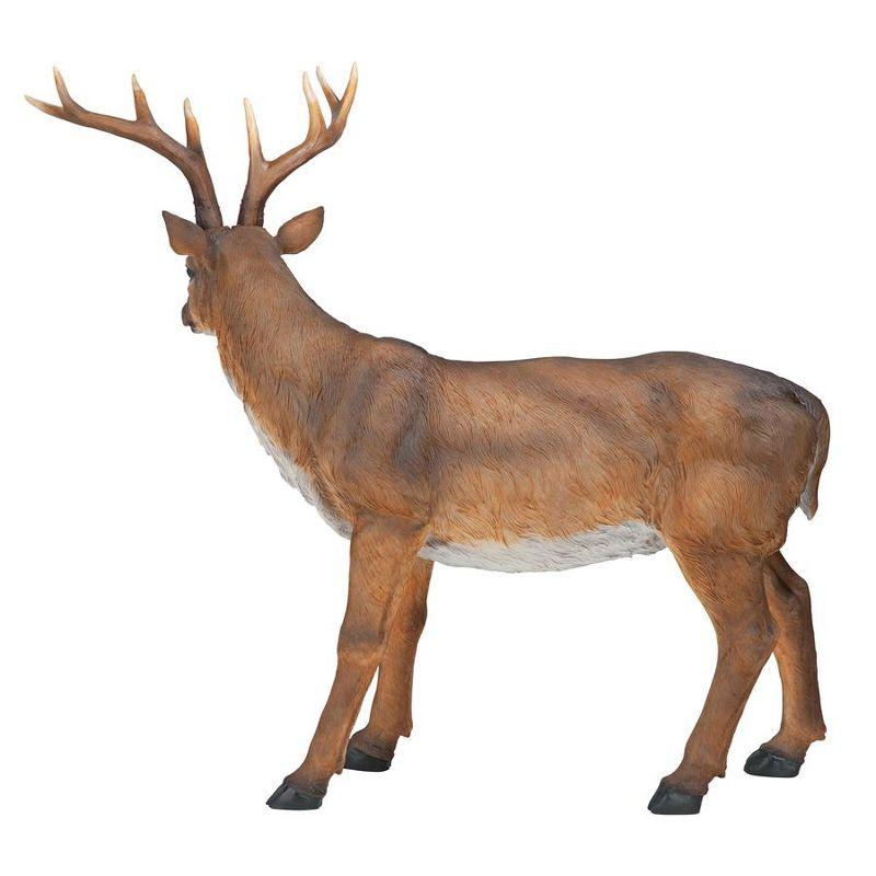 Design Toscano Big Rack Buck Deer Statue - Brown