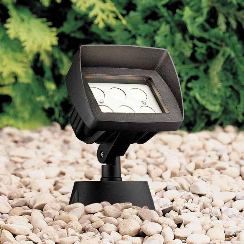 Super Duty Eastham 8" High Black LED Landscape Flood Light