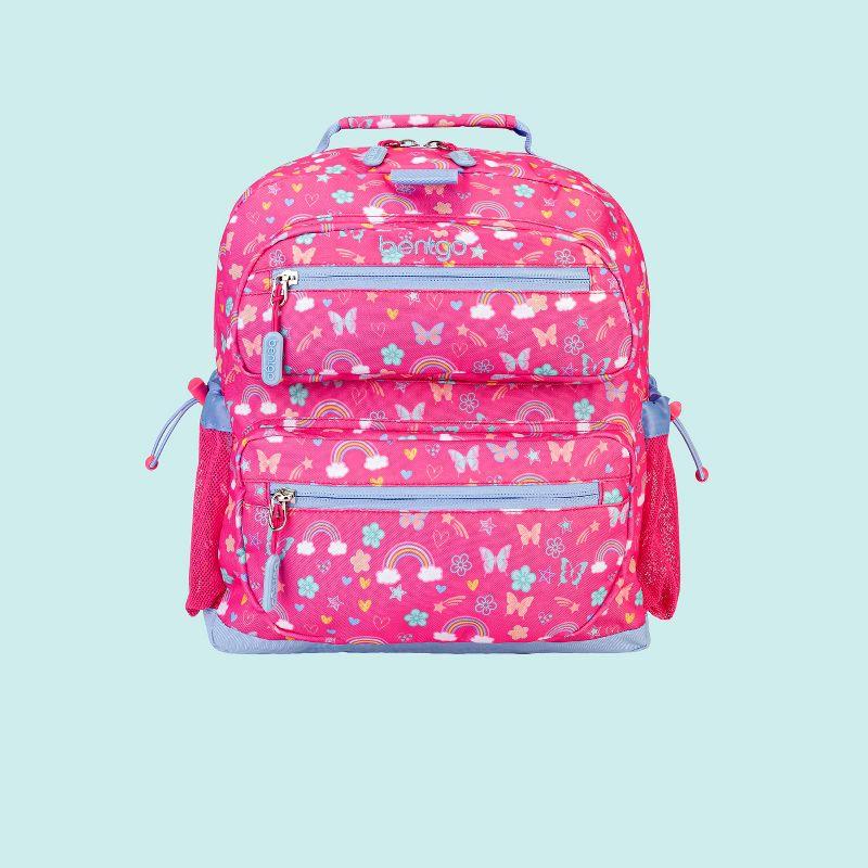 Bentgo Kids' 14.25" School Backpack - Rainbows and Butterflies