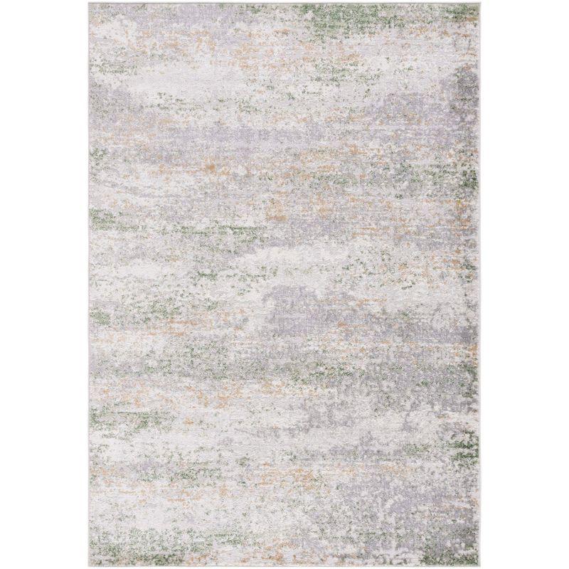 Palma PAM358 Power Loomed Indoor Accent Rug - 4'x6' - Grey/Green - Safavieh