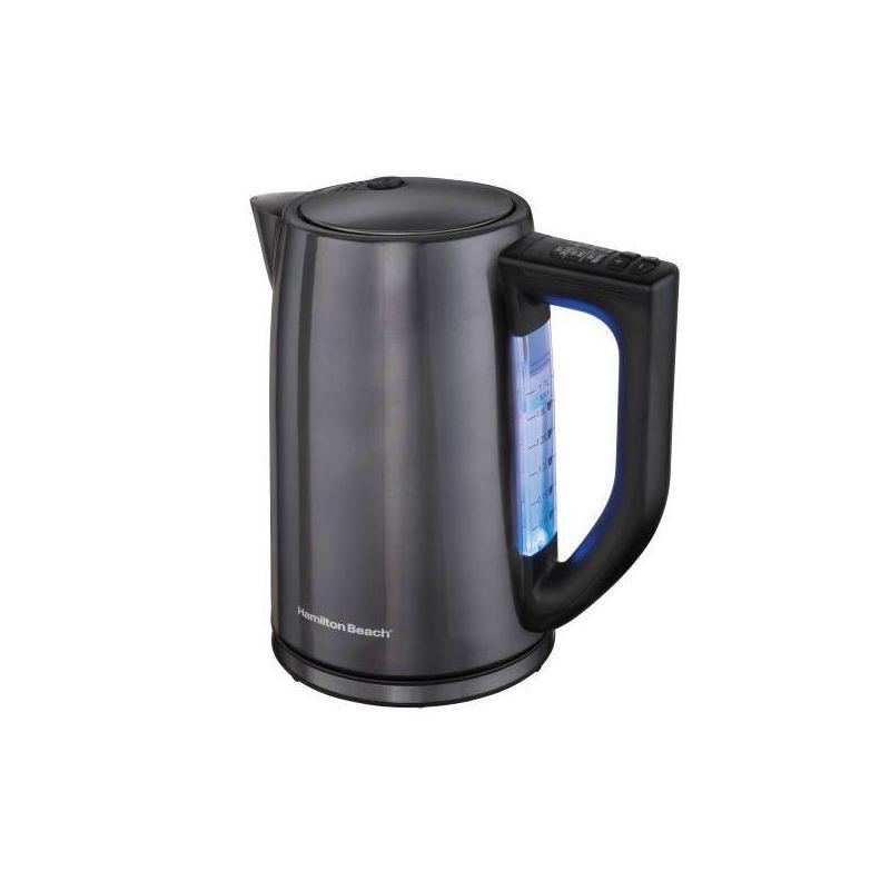 Hamilton Beach Vari Temp 1.7L Kettle - 41027R: Variable Temperature Electric Tea & Water Kettle, 1500W, Stainless Steel