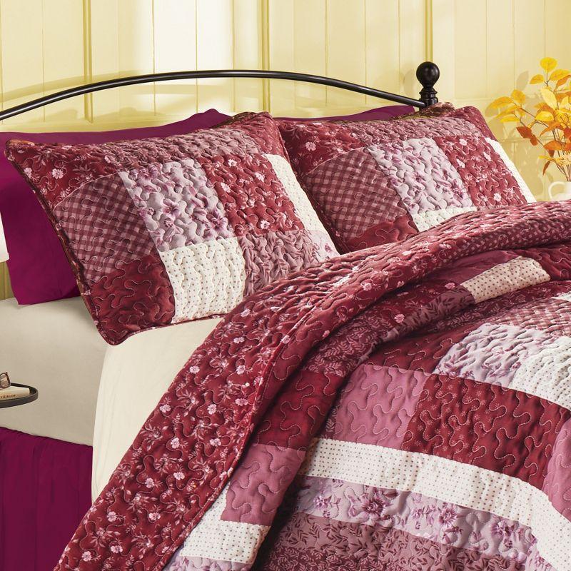 Charlotte Floral Patchwork-Style Pillow Sham