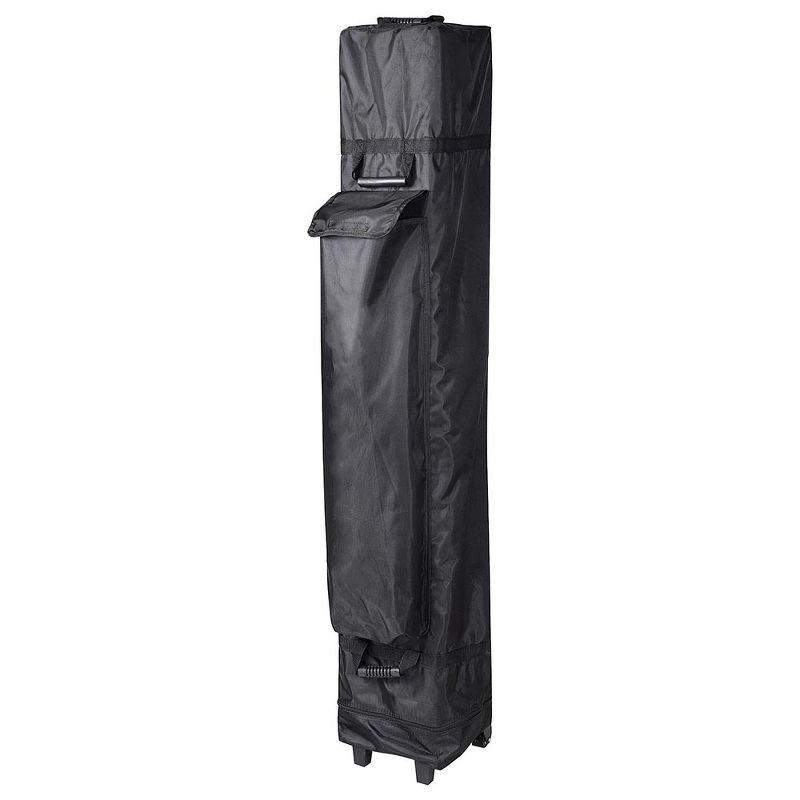 Black 1680D Oxford Wheeled Canopy Carry Bag for 10x10ft