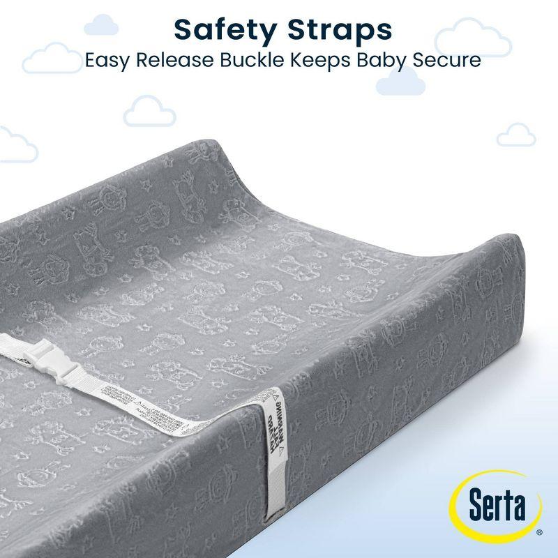 Serta Perfect Sleeper Changing Pad with Plush Cover - Gray