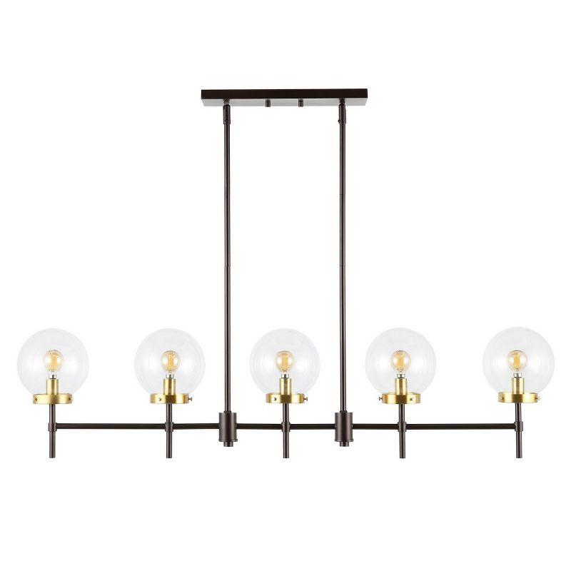 Mylah 5-Light Oil Rubbed Bronze Glass Globe Pendant