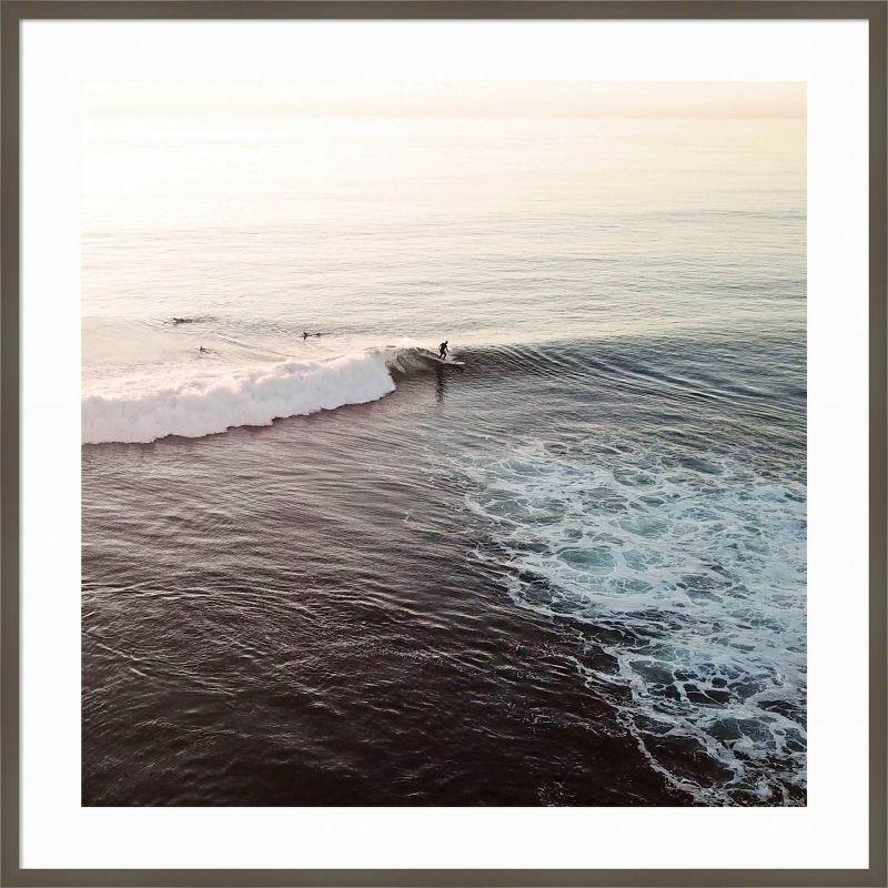 La Jolla Coastal Surf Matte Framed Wall Art Print