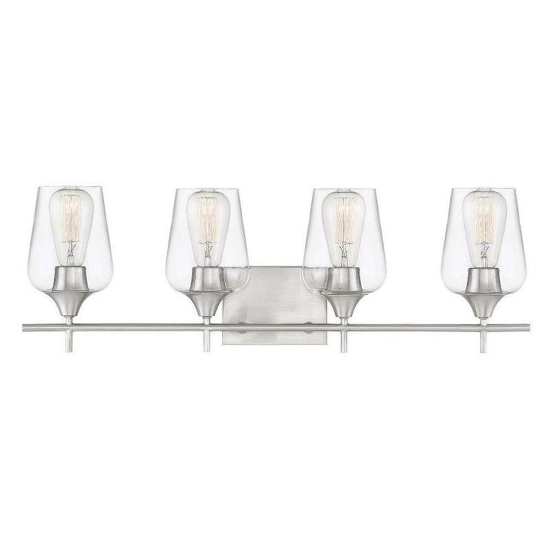 Savoy House Octave 4 - Light Vanity in  Satin Nickel