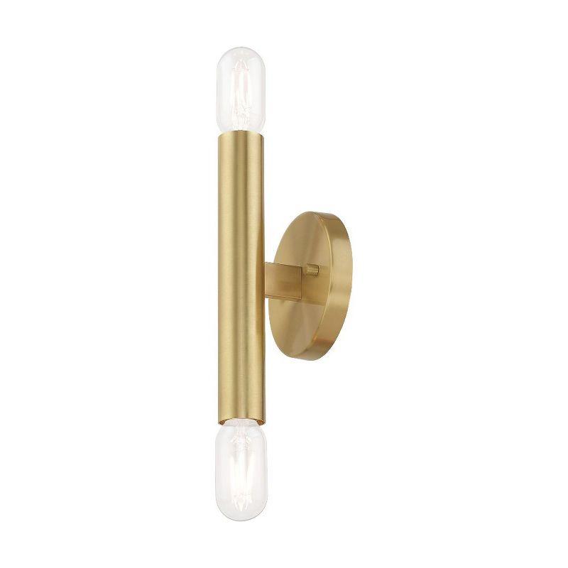 Livex Lighting Copenhagen 2 - Light Wall Light in  Satin Brass