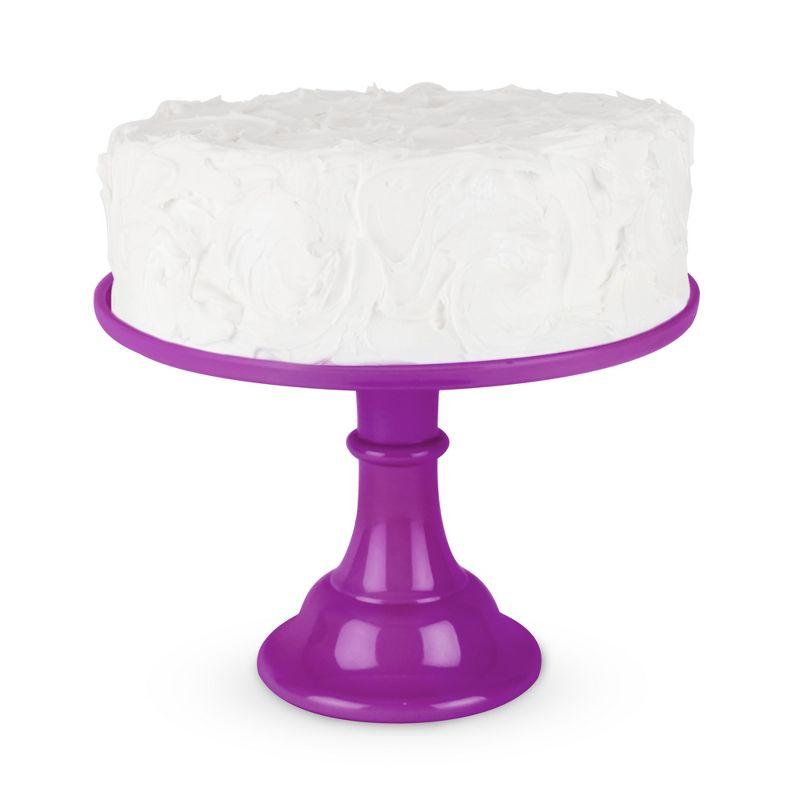 Fuchsia Melamine Cake Stand for Desserts and Cupcakes