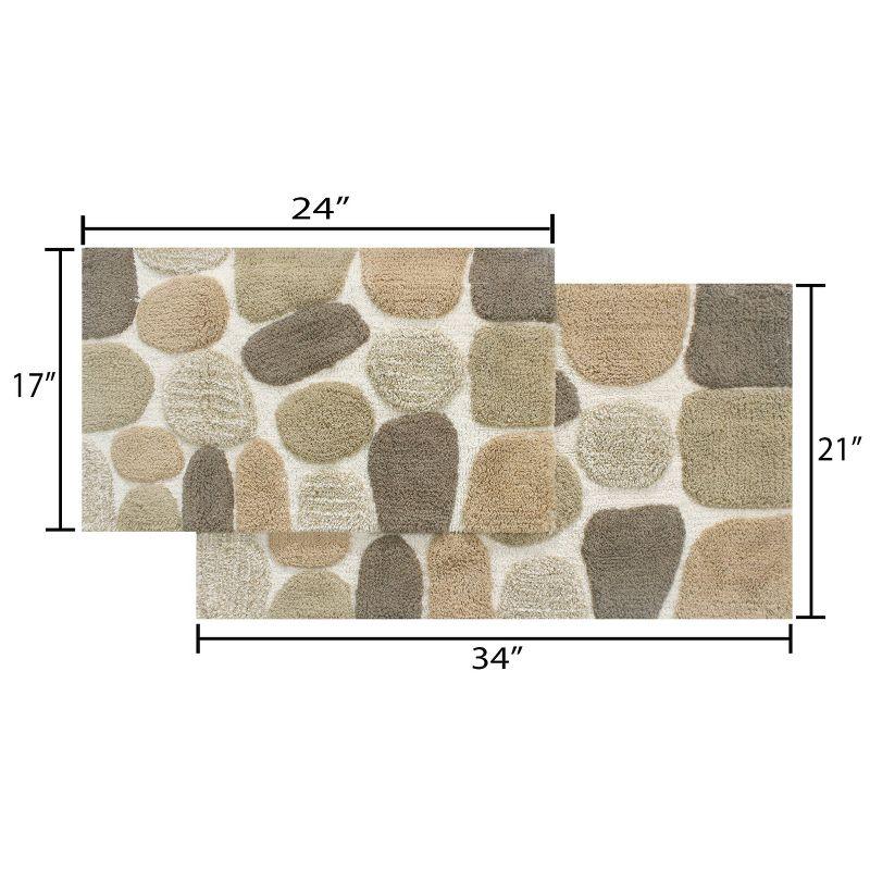 2pc 32"x20" Pebbles Bath Rug Set - Chesapeake Merchandising