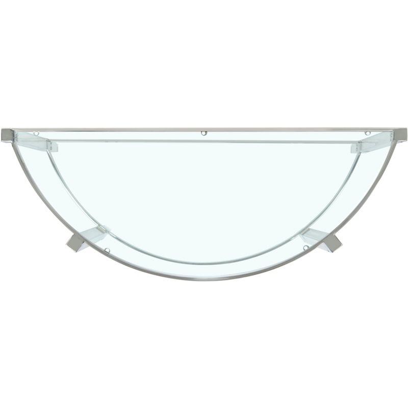 Anabelle Acrylic Console Table - Silver - Safavieh