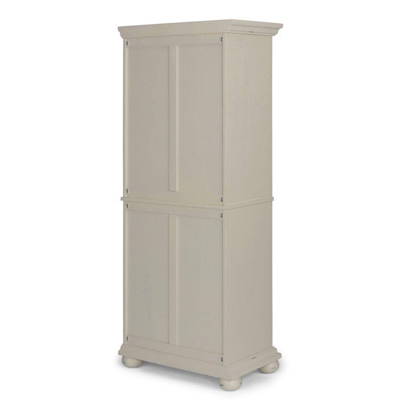 Home Styles Dover Kitchen Pantry White : Hardwood Construction, 4-Door Design, Adjustable Shelves, 1 Drawer