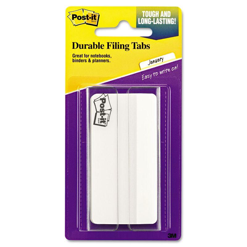 Post-it White 3" File Tabs with Dispenser, 50-Pack