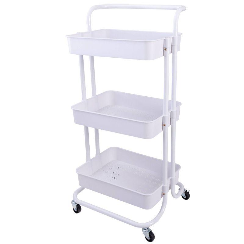 Organize It All Organize It All 3 Tier Rolling Basket Cart