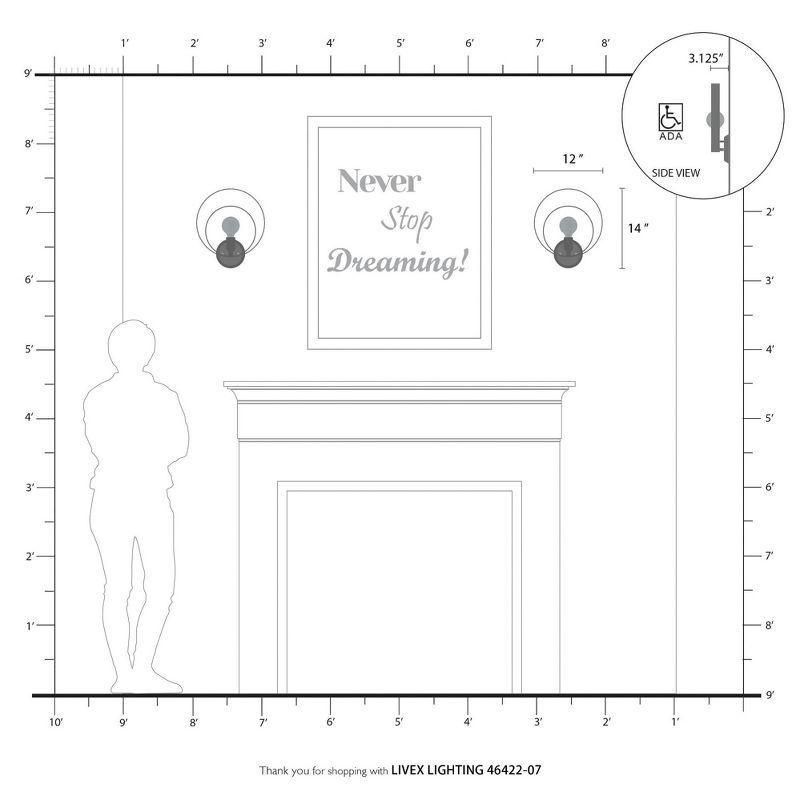 Livex Lighting Modesto 1 - Light Wall Light in  Bronze