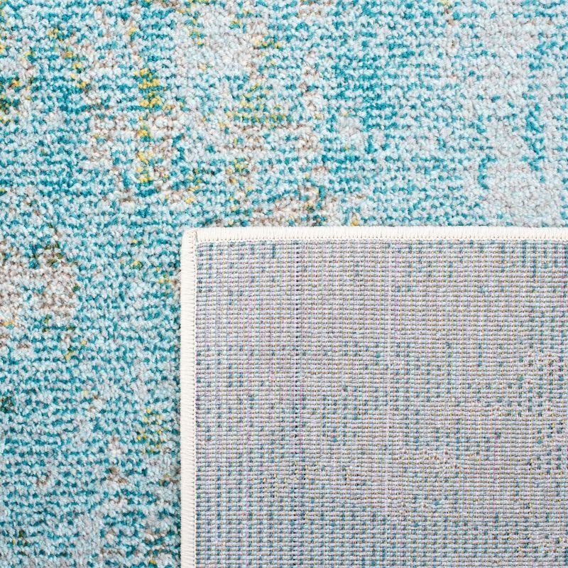 Madison MAD440 Power Loomed Area Rug - Light Blue/Green - 8'x8' - Safavieh.